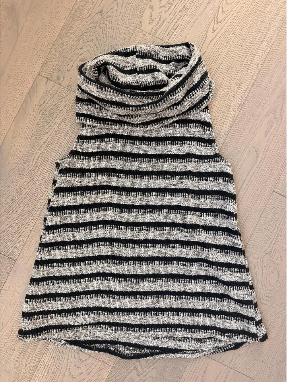 Anthropologie Dolan Left Coast Sweater Charente Stripe Sleeveless Cowl